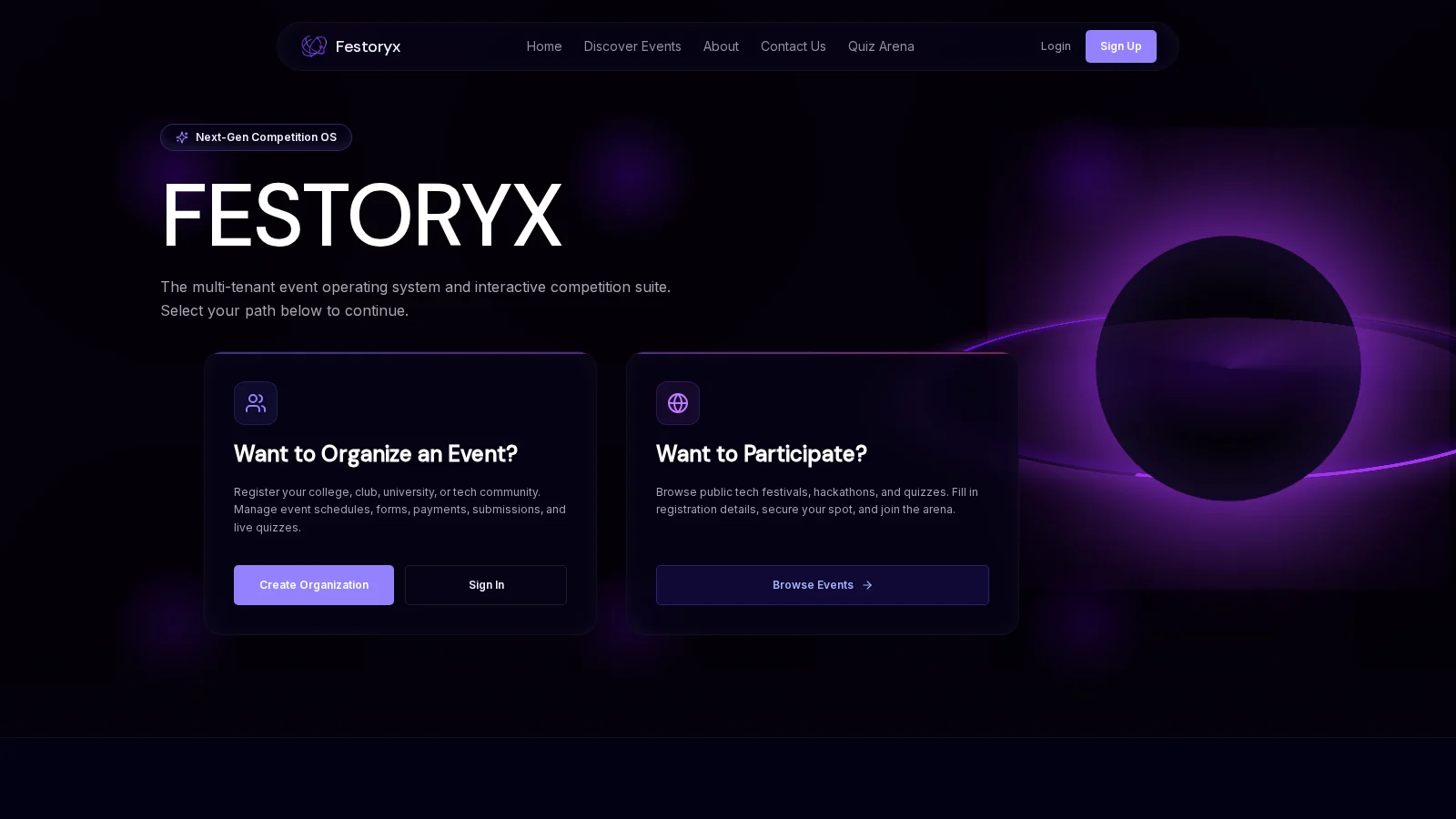 Festoryx project preview